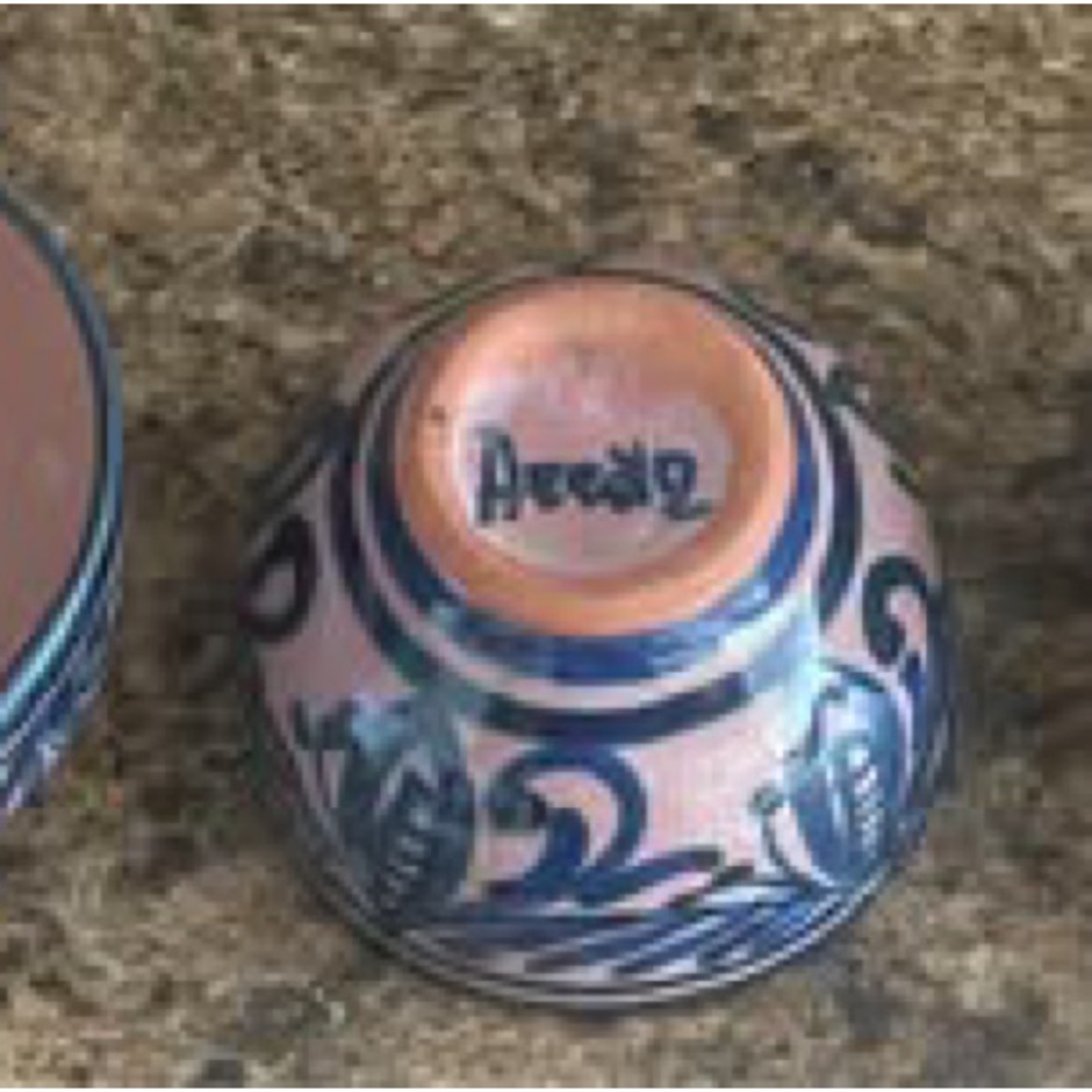 3 Small Hand Crafted Artisan Bowls for Dipping/Sauces or Pet Dishes